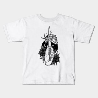 Moth and Dagger Kids T-Shirt